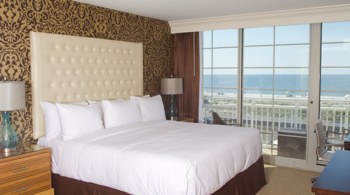 Ocean Club Hotel penthouse suite with one king bed and sofa bed