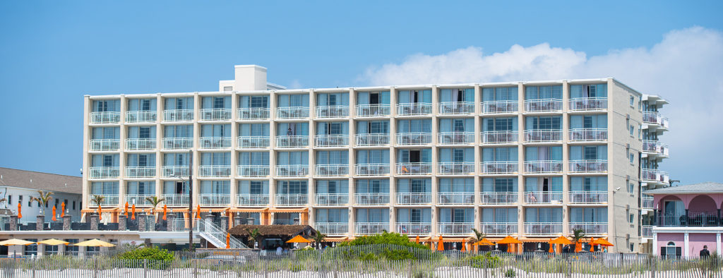 Cape May Ocean Club from Cape May Beach