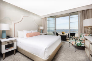 Cape May's Ocean Club Hotel showcasing new renovated rooms with ocean in the backdrop