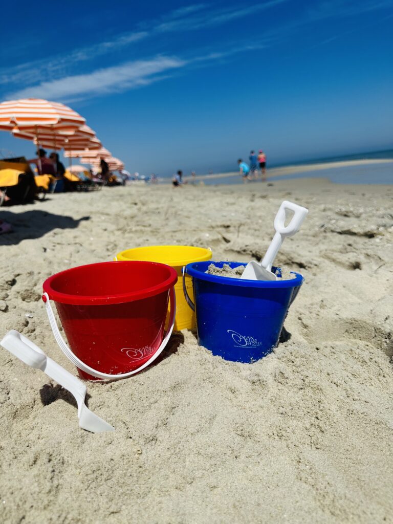 Cape May Complimentary Sand Pails for Kids at the Ocean Club Hotel